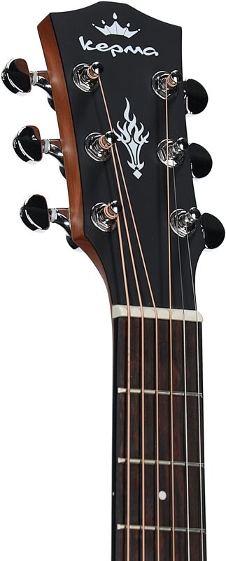Kepma K3 Series M3-130 Mini Acoustic-Electric Guitar, Natural, Headstock Left Front