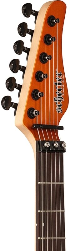 Schecter Sun Valley Super Shredder FR Electric Guitar, Lambo Orange, Headstock Left Front