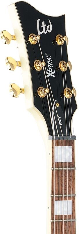 ESP LTD Xtone PS-1 Electric Guitar, Vintage White, Headstock Left Front