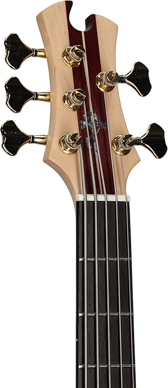 Tobias Classic V Electric Bass, 5-String (with Gig Bag), Satin Natural, Headstock Left Front