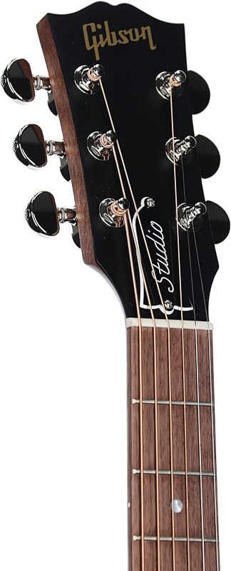 Gibson J-45 Studio Walnut Acoustic-Electric Guitar (with Case), Satin Walnut Burst, Blemished, Headstock Left Front