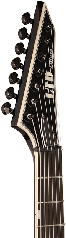 ESP LTD MH-1007 Evertune Electric Guitar, 7-String, Black, Headstock Left Front
