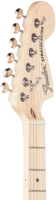 Fender American Performer Stratocaster HSS Electric Guitar, Maple Fingerboard (with Gig Bag), Black, USED, Blemished, Headstock Left Front