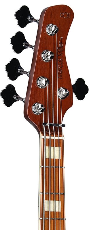 Sire Marcus Miller V8 Electric Bass, 5-String (with Gig Bag), White Blonde, Headstock Left Front
