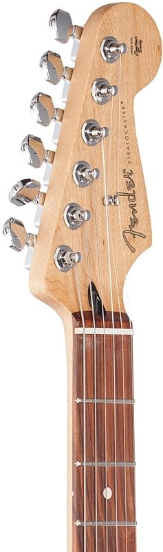 Fender Player Stratocaster Plus Top Pau Ferro Electric Guitar, Tobacco Sunburst, Headstock Left Front