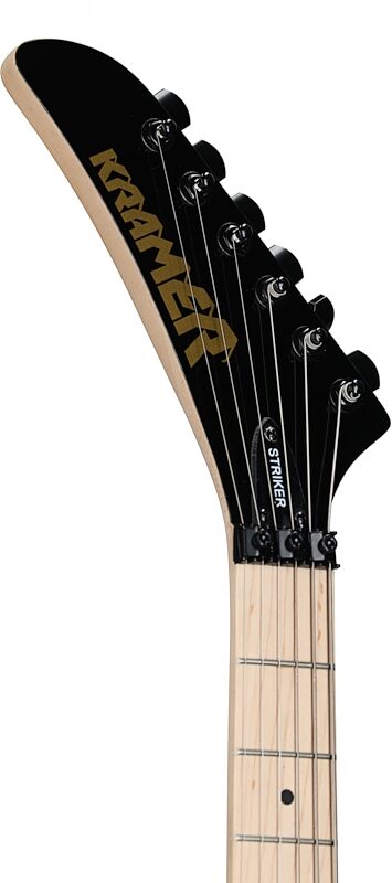 Kramer Striker HSS Electric Guitar, Maple Fingerboard (Left-Handed), Jumper Red, Headstock Left Front