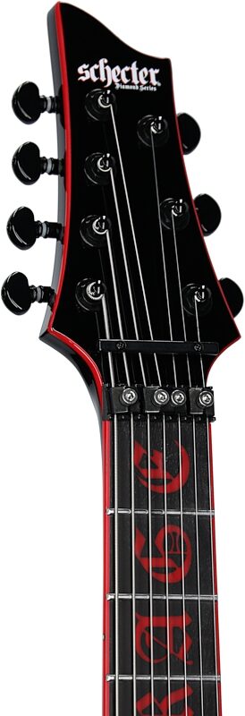 Schecter Sullivan King Banshee 7FR-S Electric Guitar, Obsidian, Headstock Left Front