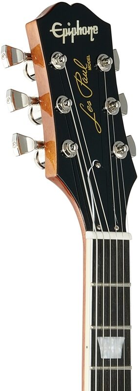 Epiphone Les Paul Modern Electric Guitar, Graphite Black, Headstock Left Front