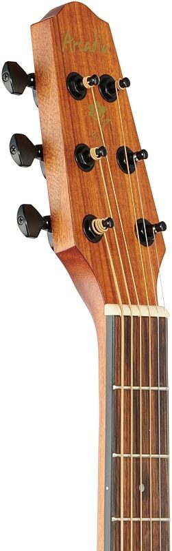Arcadia DC41 Florentine Acoustic Guitar, Natural, Headstock Left Front