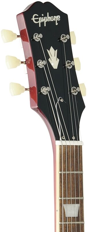 Epiphone SG Standard '61 Maestro Vibrola Electric Guitar, Vintage Cherry, Headstock Left Front