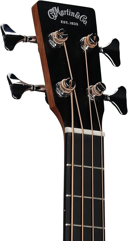 Martin 000CJR-10E Acoustic-Electric Bass (with Gig Bag), Natural, Headstock Left Front