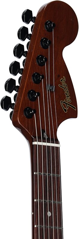 Fender Tom DeLonge Starcaster Electric Guitar, Satin Shell Pink, Headstock Left Front