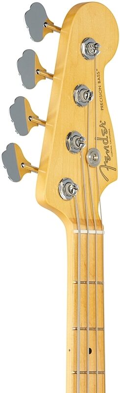 Fender American Pro II Precision Electric Bass, Maple Fingerboard (with Case), 3-Color Sunburst, Headstock Left Front