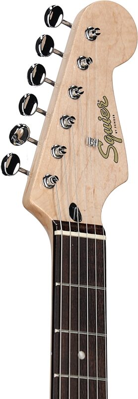Squier Paranormal Custom Nashville Stratocaster Electric Guitar, Aztec Gold, Headstock Left Front