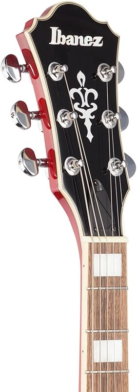 Ibanez AS73 Artcore Semi-Hollow Electric Guitar, Transparent Cherry, Headstock Left Front