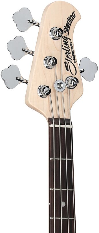 Sterling by Music Man SB14 Electric Bass, Blue Pearl, Headstock Left Front