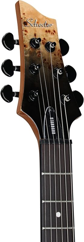 Schecter C-1 Standard Electric Guitar, Left-Handed, Black Fade Burst, Headstock Left Front