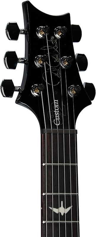 PRS Paul Reed Smith S2 Custom 24 Gloss Pattern Thin Electric Guitar (with Gig Bag), Faded Gray Black Blue Smokeburst, Headstock Left Front