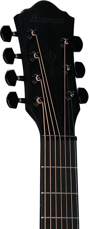 Ibanez AEG721 Acoustic-Electric Guitar, Black Out, Headstock Left Front