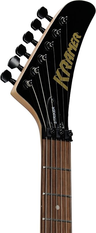 Kramer Striker Figured HSS Electric Guitar, with Laurel Fingerboard, Transparent Red, Headstock Left Front