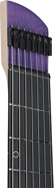 Legator Ghost 7 Super Shred Electric Guitar, Purple Flame, Open Box (Very Good), Headstock Left Front