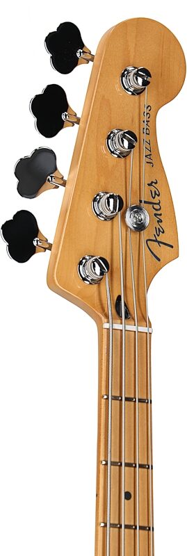 Fender Player Plus Jazz Electric Bass, Maple Fingerboard (with Gig Bag), Sienna Sunburst, Headstock Left Front