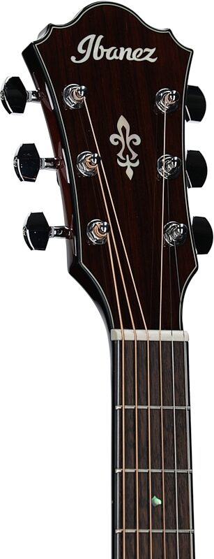 Ibanez AE160 Acoustic-Electric Guitar, Vintage Mahogany Sunburst, Headstock Left Front
