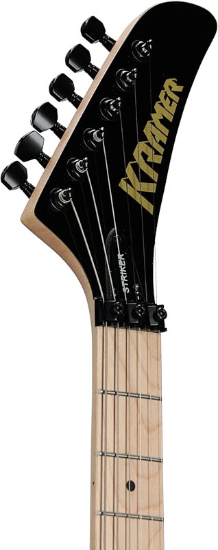 Kramer Striker HSS Electric Guitar, Maple Fingerboard, Ebony, Headstock Left Front