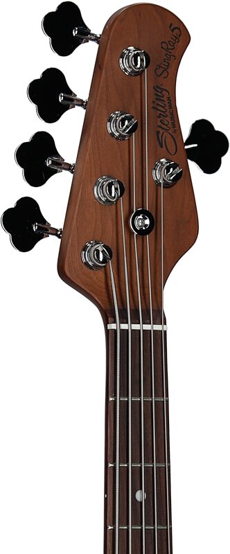 Sterling by Music Man StingRay RAY35SM Electric Bass, 3-Tone Sunburst, Headstock Left Front