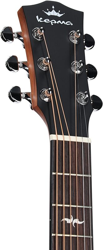 Kepma Club Series M2-131 "Mini 36" Acoustic-Electric Guitar (with Gig Bag), Natural, Headstock Left Front