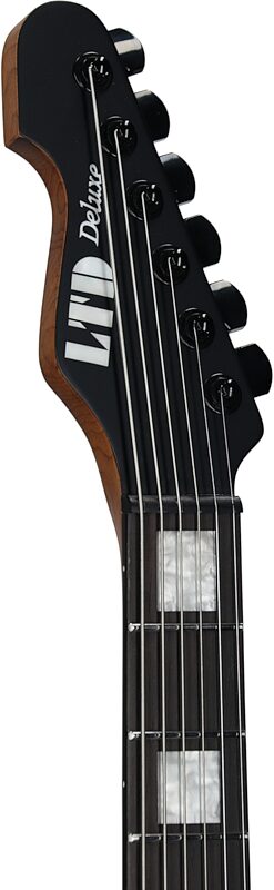 ESP LTD XJ-1 Baritone Electric Guitar, Silver Blast, Headstock Left Front