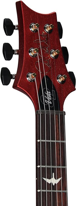 PRS Paul Reed Smith S2 Vela Satin Electric Guitar (with Gig Bag), Satin Red Apple Metallic, Headstock Left Front