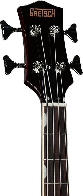 Gretsch Streamliner Jet Club Electric Bass, Havana Burst, Headstock Left Front
