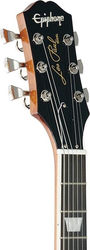 Epiphone Les Paul Modern Electric Guitar, Sparkling Burgundy, Headstock Left Front