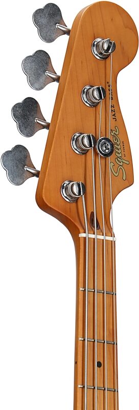 Squier 40th Anniversary Jazz Electric Bass, with Maple Fingerboard, Satin 2-Color Sunburst, Headstock Left Front