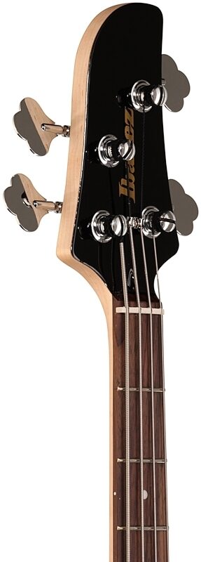 Ibanez TMB100 Talman Electric Bass, Black, Headstock Left Front