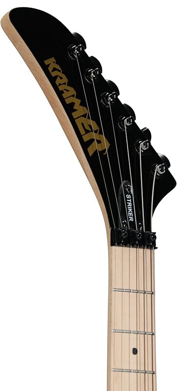 Kramer Striker HSS Electric Guitar, Maple Fingerboard (Left-Handed), Ebony, Headstock Left Front