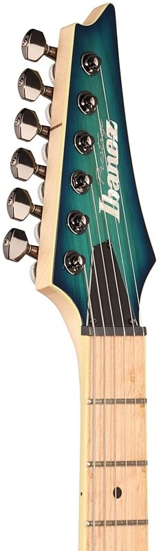Ibanez Prestige RG652AHMFX Electric Guitar (with Case), Nebula Green Burst, Headstock Left Front