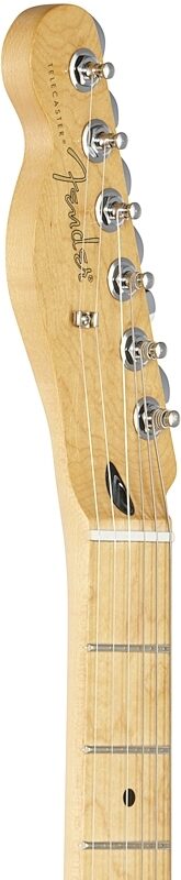Fender Player Telecaster Electric Guitar, Left-Handed (Maple Fingerboard), Black, Headstock Left Front