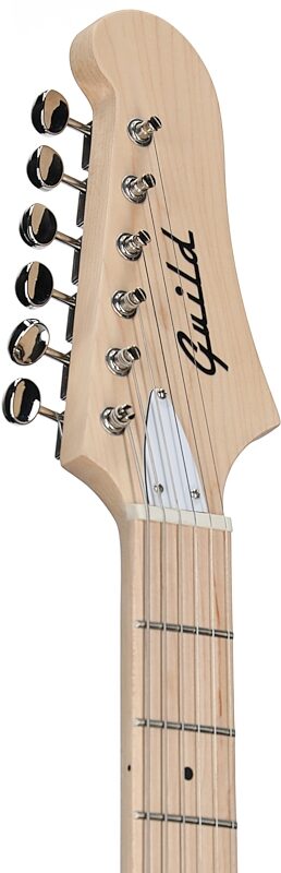 Guild Surfliner Electric Guitar, Sunset Orange, Headstock Left Front