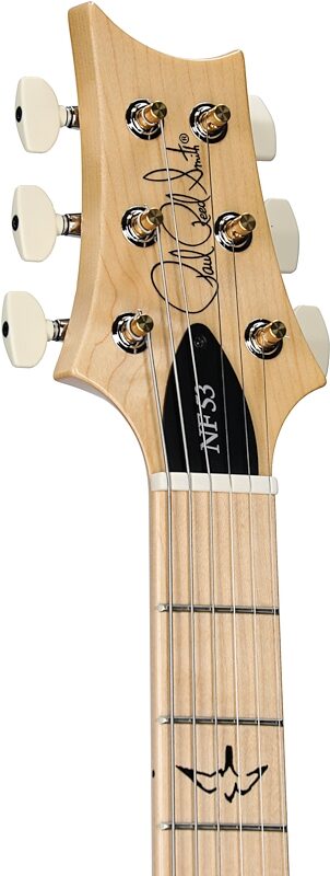 PRS Paul Reed Smith NF 53 Electric Guitar (with Gig Bag), Satin Frost Blue Metallic, Headstock Left Front