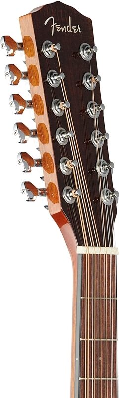 Fender CD-140SCE 12-String Acoustic-Electric Guitar (with Case), Natural, Headstock Left Front