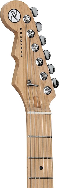 Reverend Chris Freeman Signature Electric Guitar, Powder Yellow, Headstock Left Front