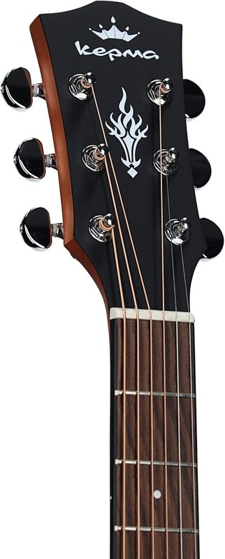 Kepma K3 Series D3-130 Acoustic-Electric Guitar, Sunburst Matte, with AcoustiFex K-10 Pickup, Headstock Left Front