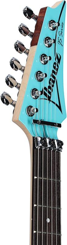 Ibanez JS2410 Joe Satriani Electric Guitar (with Case), Sky Blue, Headstock Left Front