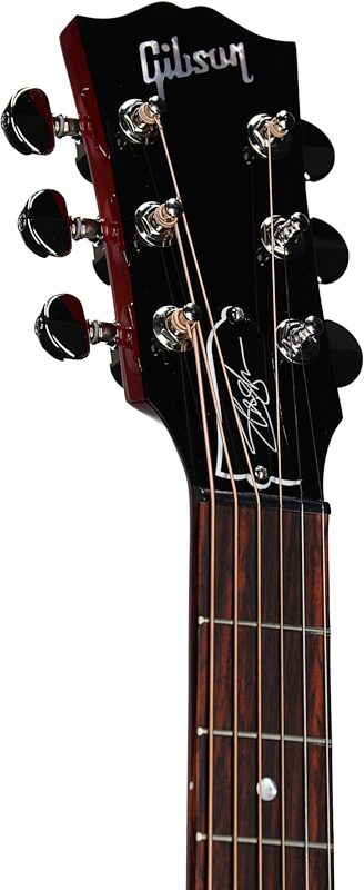 Gibson Slash J-45 Acoustic-Electric Guitar (with Case), Vermillion Burst, Blemished, Headstock Left Front