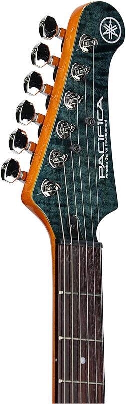 Yamaha Pacifica 612VIIFMX Electric Guitar, Indigo Blue, Headstock Left Front