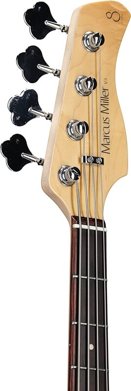 Sire Marcus Miller V3 Electric Bass, Black, Headstock Left Front