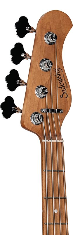 Sadowsky MetroExpress MV4 Electric Bass, with Maple Fingerboard, Black, Headstock Left Front