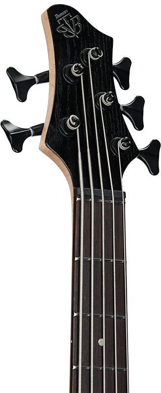Ibanez BTB865SC Electric Bass, Weathered Black Low Gloss, Headstock Left Front